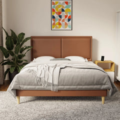 Bravelle Faux Leather Bed Frame (Pet Friendly) by Somnuz KH