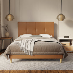 Lyra Genuine Leather Bed Frame By Somnuz SSE