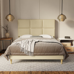 Caspian Genuine Leather Bed Frame By Somnuz SSE