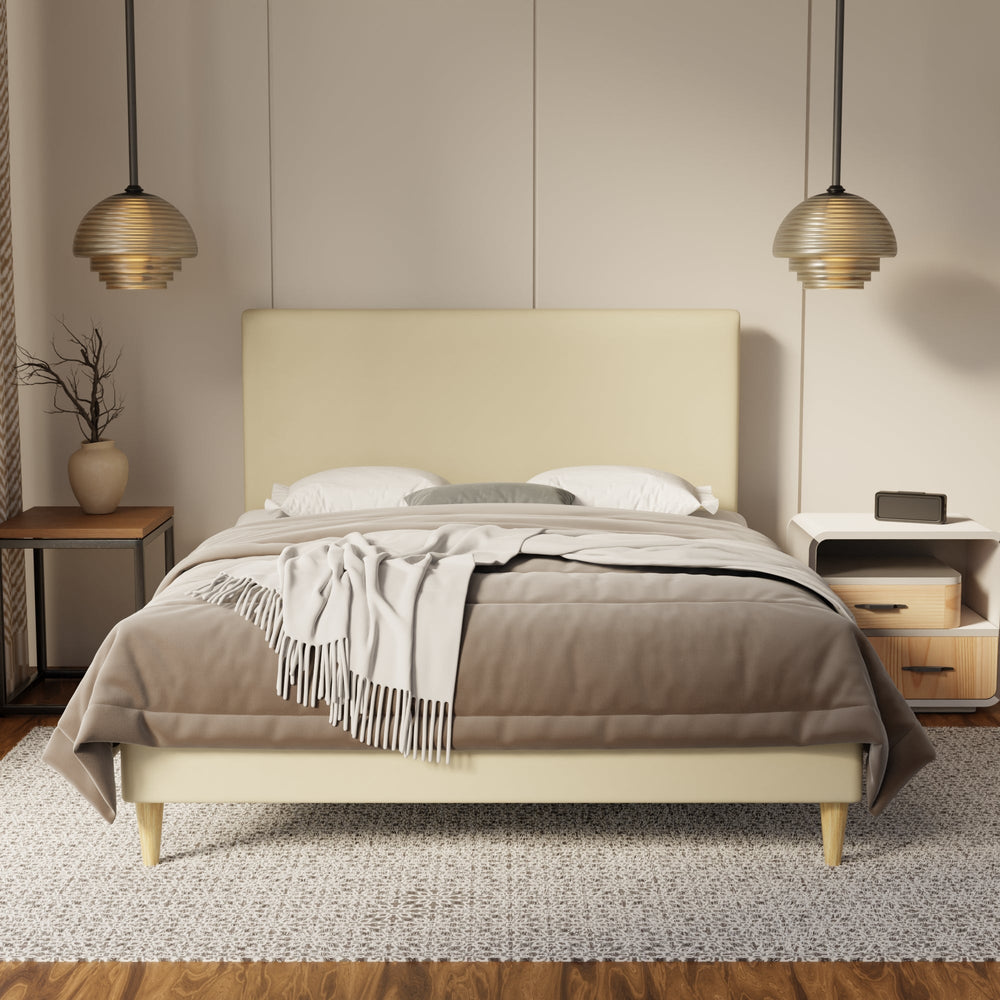 Kira Genuine Leather Bed Frame By Somnuz SSE