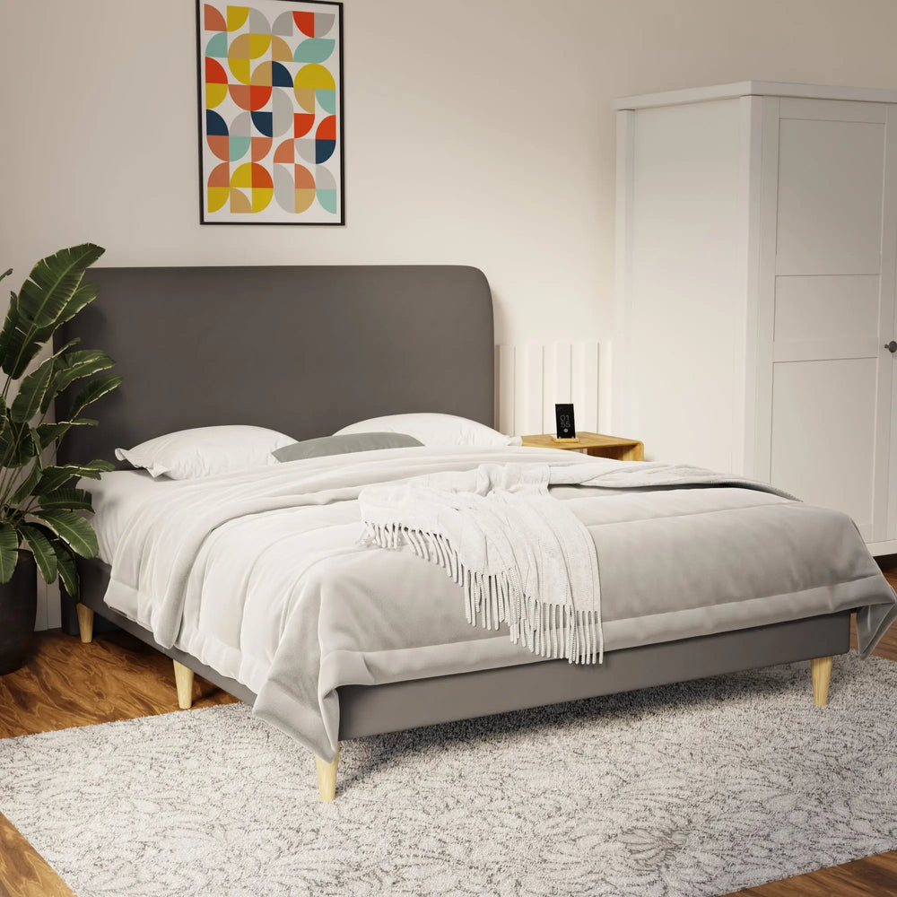 Vintaro Faux Leather Bed Frame (Pet Friendly) by Somnuz KH