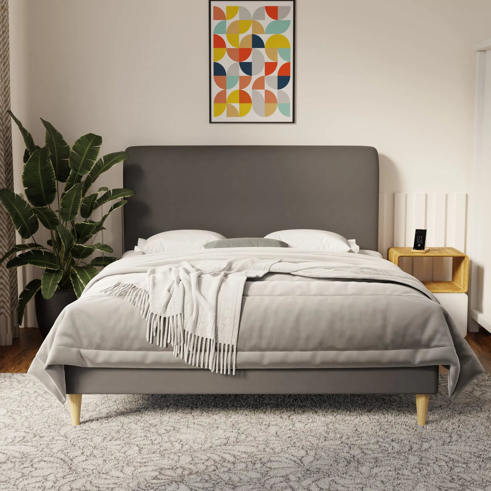 Vintaro Faux Leather Bed Frame (Pet Friendly) by Somnuz KH