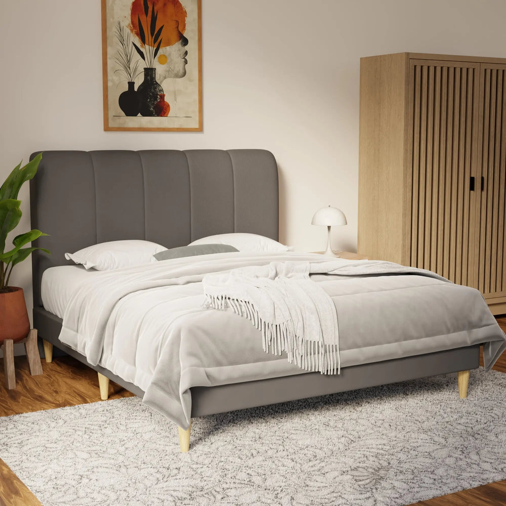 Caldrin Faux Leather Bed Frame (Pet Friendly) by Somnuz KH