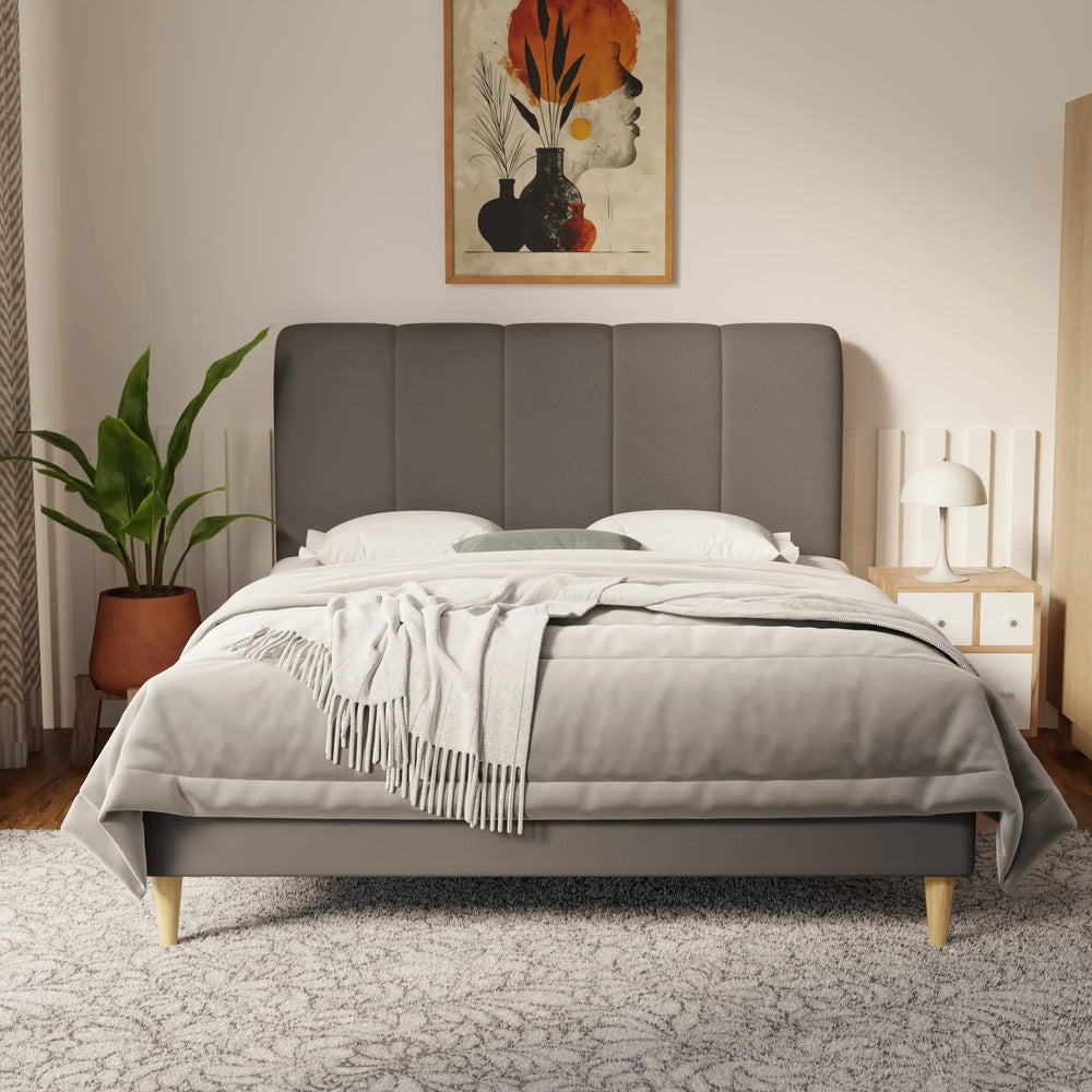 Caldrin Faux Leather Bed Frame (Pet Friendly) by Somnuz KH