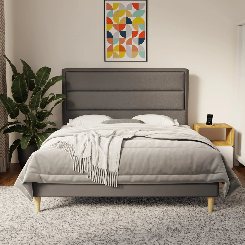 Zorvain Faux Leather Bed Frame (Pet Friendly) by Somnuz KH