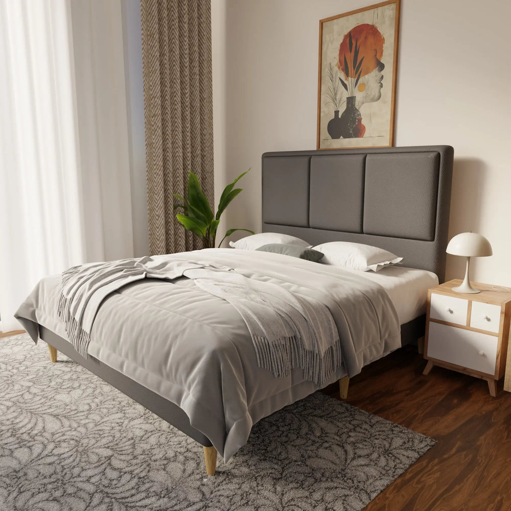 Velmira Faux Leather Bed Frame (Pet Friendly) by Somnuz KH