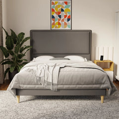 Shiro Faux Leather Bed Frame (Pet Friendly) by Somnuz KH