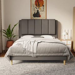 Asteron Faux Leather Bed Frame (Pet Friendly) by Somnuz KH