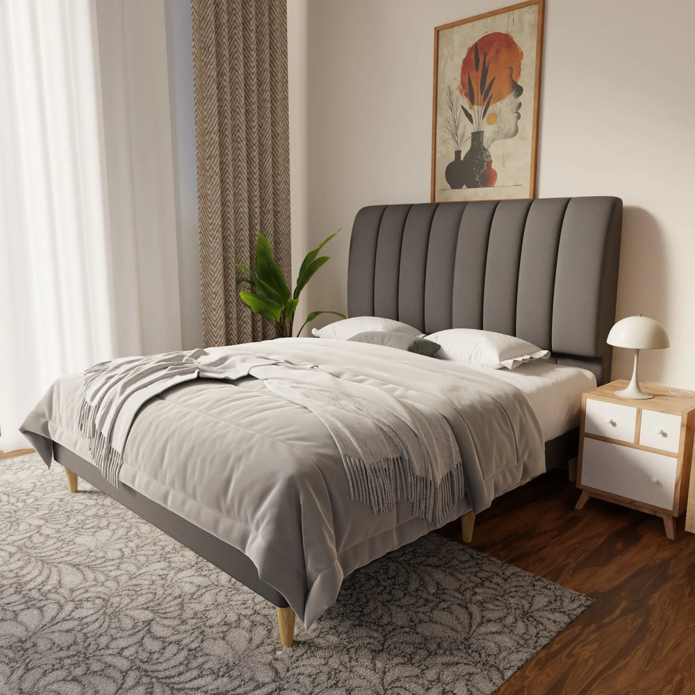 Trevino Faux Leather Bed Frame (Pet Friendly) by Somnuz KH