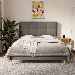 Solvane Faux Leather Bed Frame (Pet Friendly) by Somnuz KH
