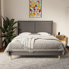 Bravelle Faux Leather Bed Frame (Pet Friendly) by Somnuz KH