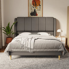 Brinley Faux Leather Bed Frame (Pet Friendly) by Somnuz KH