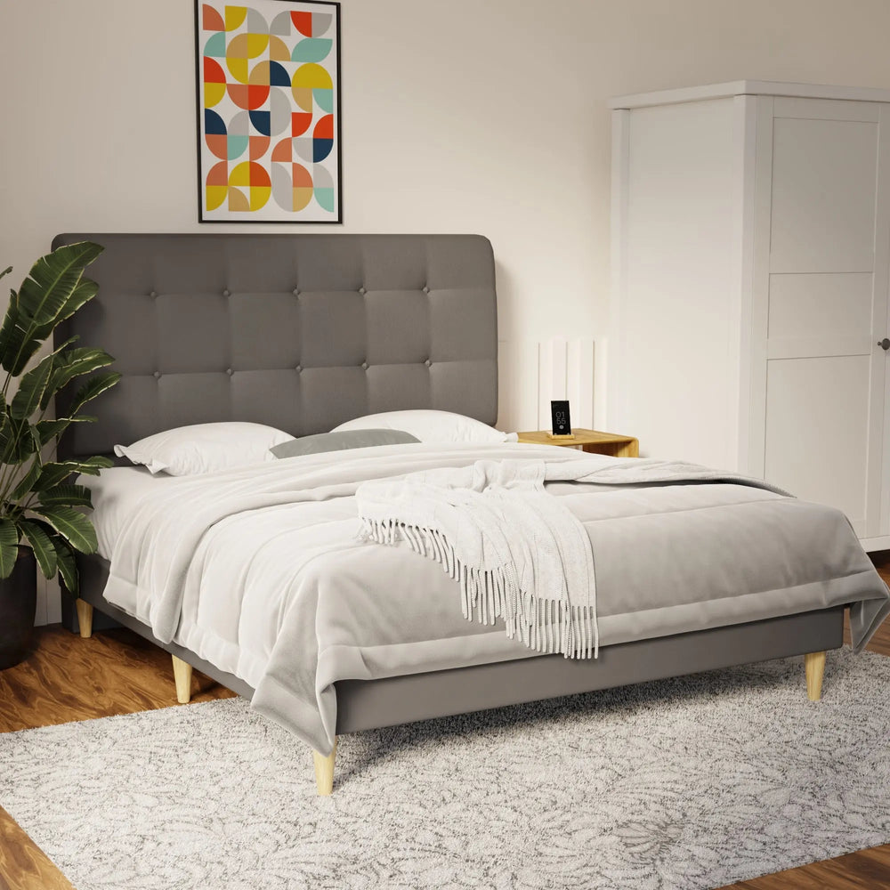 Endora Faux Leather Bed Frame (Pet Friendly) by Somnuz KH