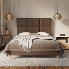 Caspian Genuine Leather Bed Frame By Somnuz SSE