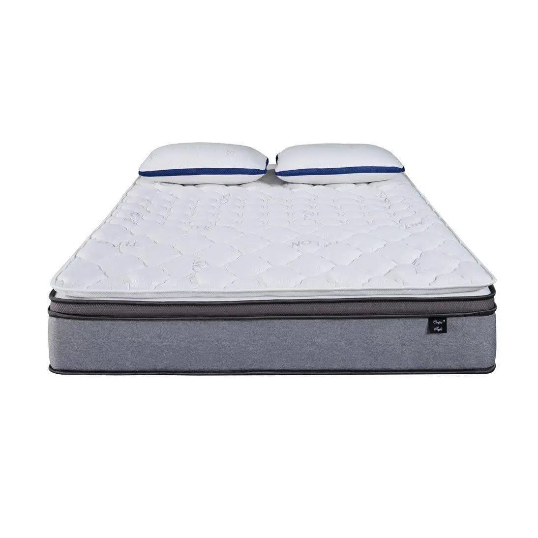 Somnuz™ Comfort Night 12 Inch Water Repellent Teflon Fabric Latex Individual Pocketed Spring Mattress - Somnuz Mattress