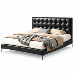 Wexlin Genuine Leather Bed Frame